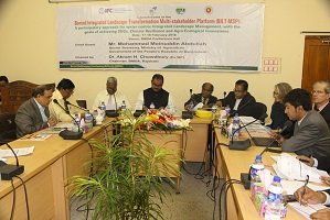 বরেন্দ্র অঞ্চলের ইন্টিগ্রেটেড ল্যান্ডস্কেপ ট্রান্সফরমেশন বিষয়ে মাল্টি-স্টেকহোল্ডার প্লাটফর্মের যাত্রা শুরু