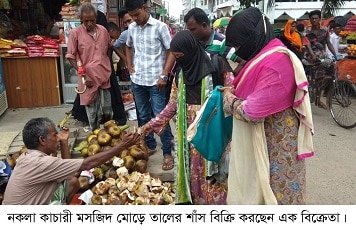 তালশাঁসের কদর বেড়েছে ॥ আয়ের পথ খুঁজে পেয়েছেন অনেকে