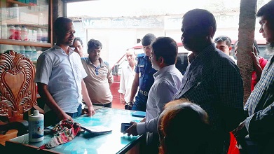 গোপালপুরে ভ্রাম্যমান আদালতের অভিযান; ৩ ব্যবসায়ীকে জরিমানা