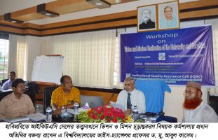 হাবিপ্রবি’তে ভিশন ও মিশন চূড়ান্তকরণ বিষয়ক দিনব্যাপী কর্মশালা অনুষ্ঠিত