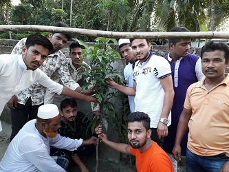 শেরপুরের নকলায় স্বেচ্ছাসেবী সংগঠনের উদ্যোগে বৃক্ষ রোপন