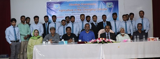 বাকৃবিসাসের আট দিনব্যাপী প্রশিক্ষণের সমাপ্তি