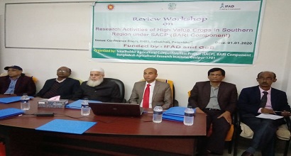 পটুয়াখালীতে উচ্চমূল্যের ফসল গবেষণা কার্যক্রম শীর্ষক কর্মশালা অনুষ্ঠিত