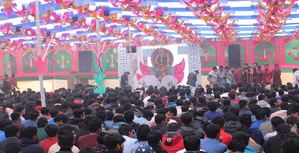 ধর্মীয় ভাবগাম্ভীর্যের সাথে হাবিপ্রবিতে সরস্বতী পূজা উদযাপিত