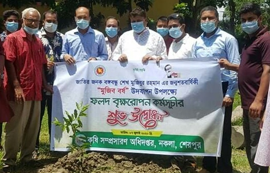 শেরপুরের মুজিববর্ষ উপলক্ষে কৃষি বিভাগের উদ্যোগে বৃক্ষ রোপন কর্মসূচী উদ্বোধন
