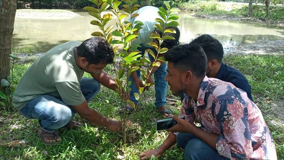 জগন্নাথ বিশ্ববিদ্যালয়স্থ ছাত্রকল্যাণ পরিষদের উদ্যোগে শেরপুরে বৃক্ষ রোপণ
