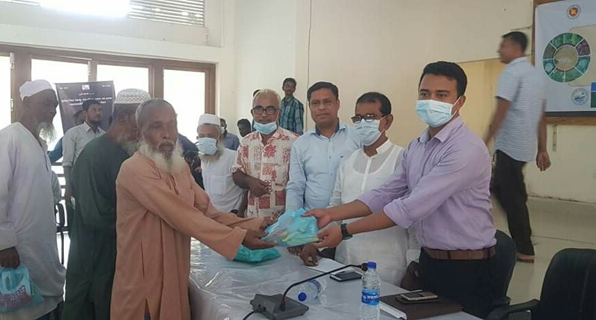 নকলায় বন্যায় ক্ষতিগ্রস্থ ১৫০০ কৃষকের মাঝে বিনামূল্যে শাক-সবজির বীজ বিতরন